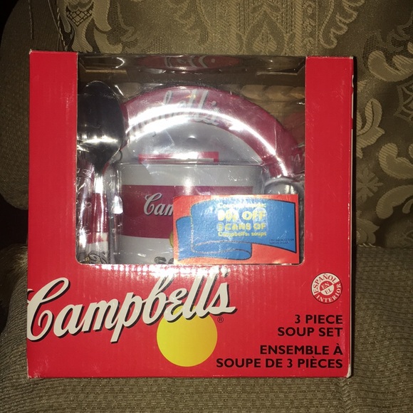 NWT Campbell’s Collectible 3 PC Soup Set - Picture 1 of 6